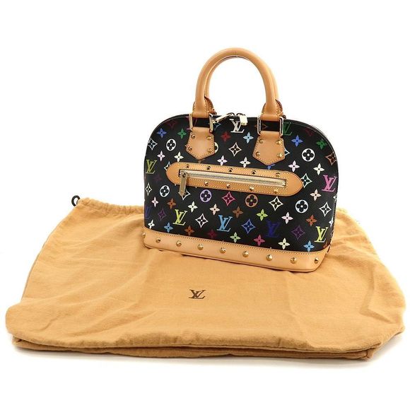 Louis Vuitton Alma PM Multicolor Monogram Handbag black - Picture 9 of 10